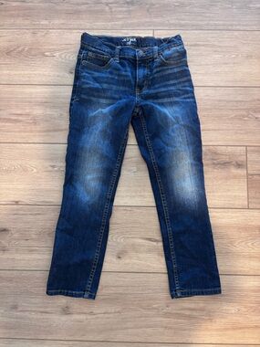 Cat & Jack Kid’s Slim Straight Dark Blue Jeans